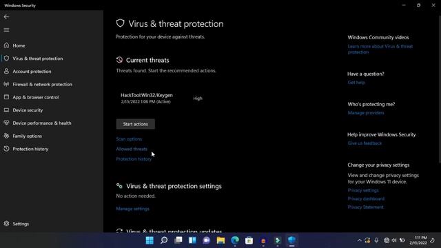 how to use virus and threat protection in windows 11 смотреть онлайн