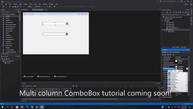 Custom Multicolumn ComboBox control in vb.net - Tutorial Coming Soon!! | MalluCoder смотреть онлайн