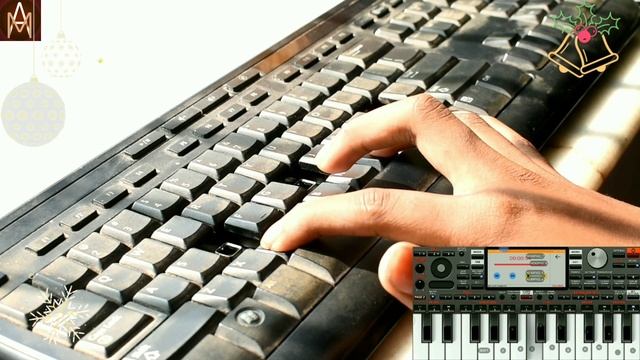 Jingle Bells piano cover| ORG 2019| by using keyboard| Android Musician смотреть онлайн