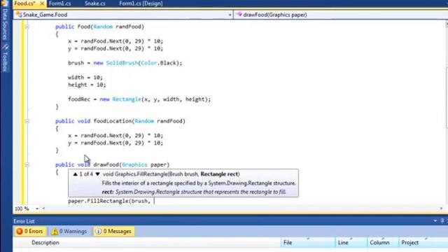 C Sharp Tutorial Snake Game - Part Three Collision Detection - Food смотреть онлайн