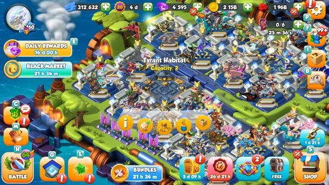 Tyrant Grid level 35 - Dragon Mania Legends смотреть онлайн