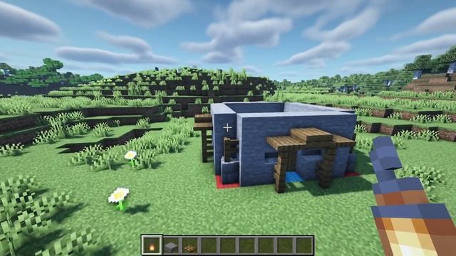 Minecraft: EASY 2-Player Stone Starter House Tutorial (How To Build) смотреть онлайн