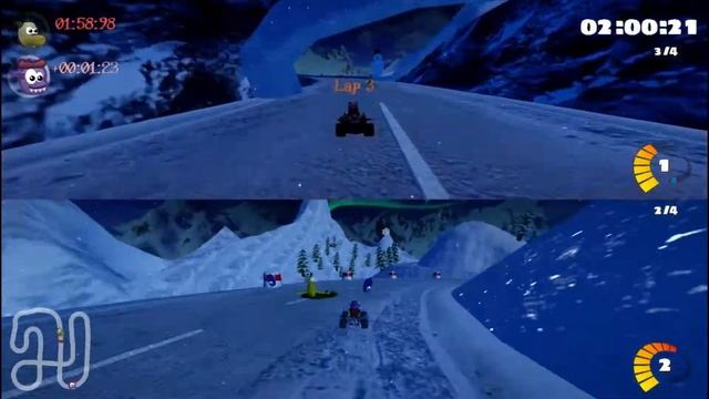 SUPER TUX KART - racing and funny voice w/ nanorocks смотреть онлайн