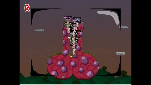 Worms 2 - The Banana 'Cumshoot' смотреть онлайн