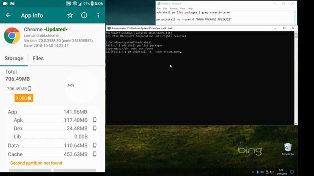 Hapus sistem aplikasi bawaan HP dengan ADB "tanpa root" смотреть онлайн