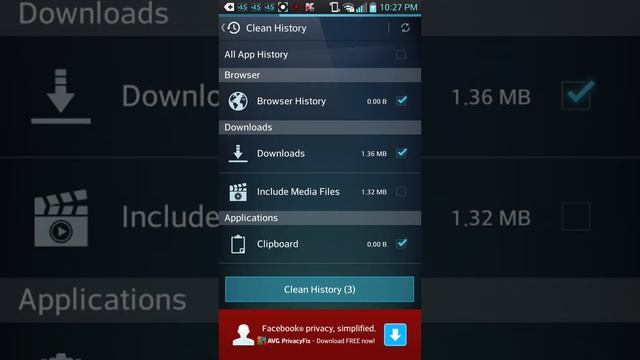 Review App: AVG Memory & Cache Cleaner