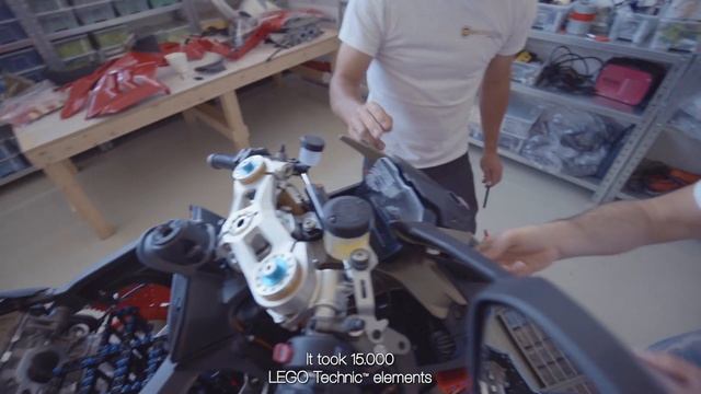 LEGO Ducati Panigale V4 R 1:1 model built with LEGO Technic bricks смотреть онлайн