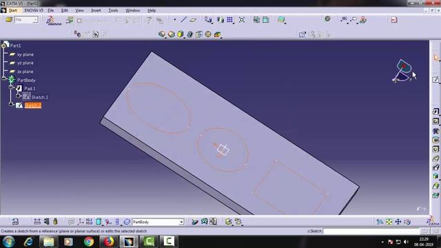 Tutorial Catia V5.....How To Use "Multi Pad" Tool. смотреть онлайн