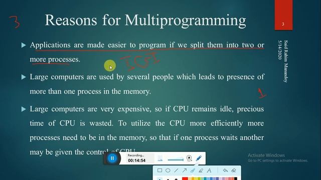 Operating System Third Lecture Multi-programming смотреть онлайн