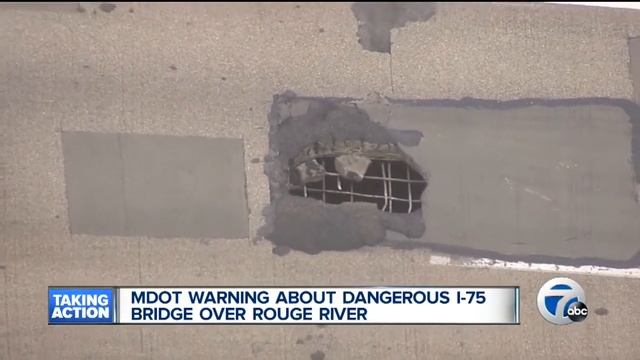 MDOT warning about dangerous I-75 bridge over Rouge River смотреть онлайн