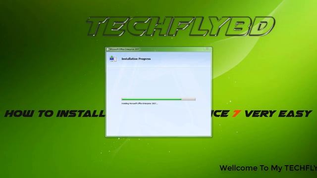 How To Install  Microsoft Office 7 Part 01 | Techflybd