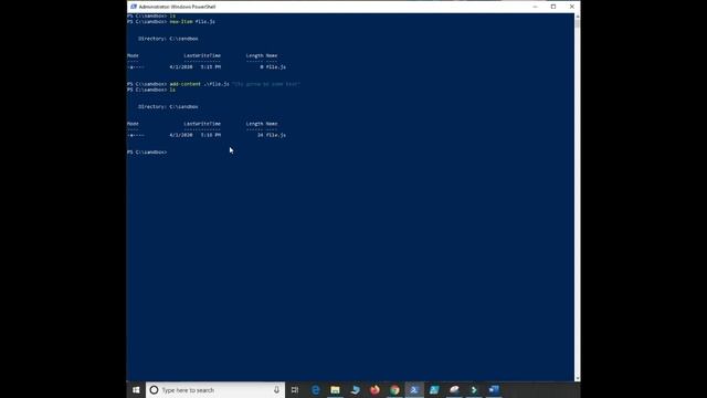 Putting Contents in Files in Windows Powershell Terminal смотреть онлайн
