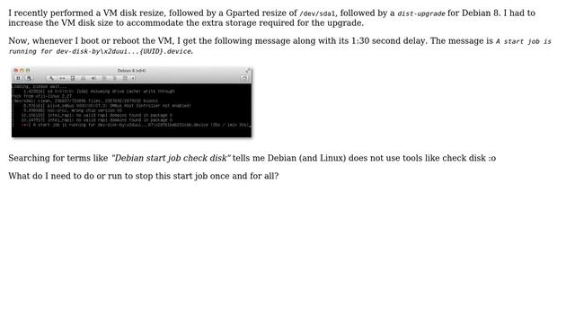 What needs to run to stop the "start job... dev-disk-by..." check on each boot? смотреть онлайн