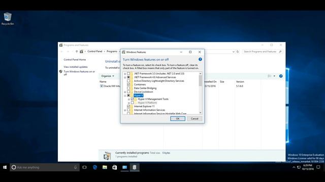 The Hyper V and Containers features | Windows 10 смотреть онлайн