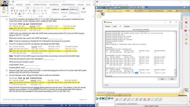 9.2.2.6 Lab - Configuring Dynamic and Static NAT смотреть онлайн