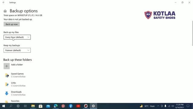 Backup - File History in Windows 10 - اردو / हिंदी смотреть онлайн