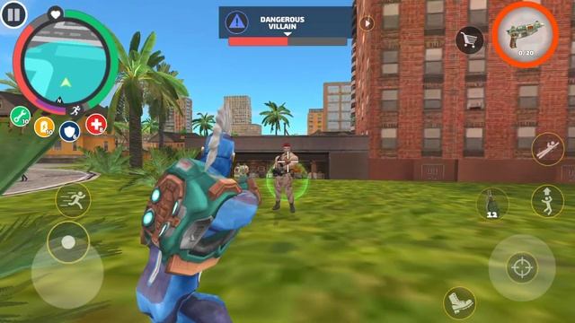 Rope Hero: Vice Town (Rope Hero Fight Skull Boss) Bomb Thrown Over Rope Hero - Android Gameplay HD смотреть онлайн