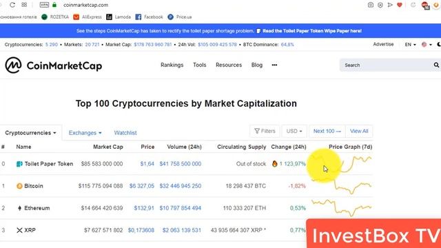 ✅ Toilet Paper Token Или С 1 Апреля От CoinMarketCap смотреть онлайн