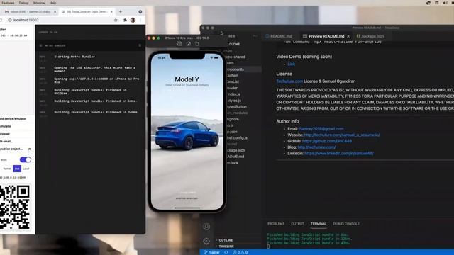 Tesla cloneV1- Simple React Native Application смотреть онлайн