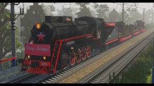 Поезд победы на транссибирской магистрали (Майнкрафт)