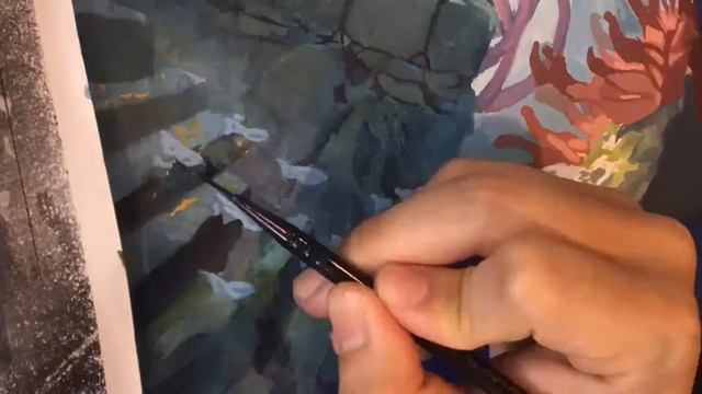 Gouache Timelapse (Fathom Feeder)