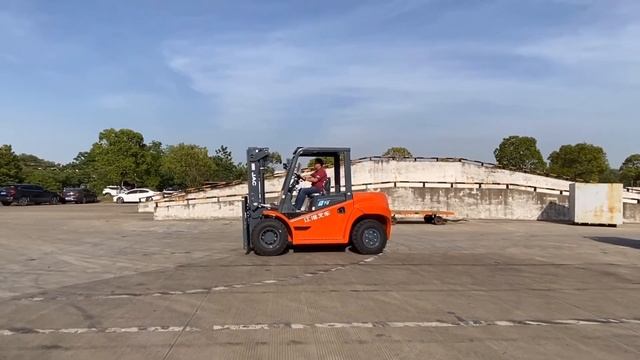 JAC 5-10 tons internal combustion forklift (J series) смотреть онлайн