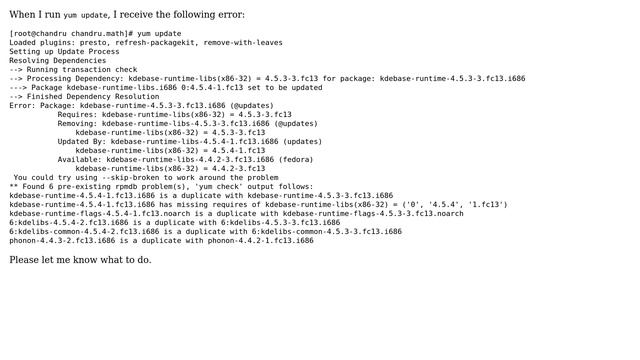 Unix & Linux: Fedora yum update error смотреть онлайн
