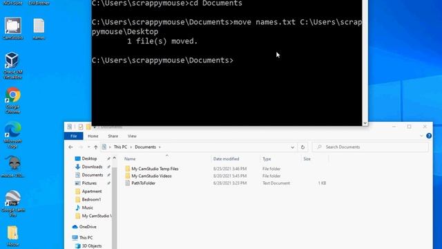 How-To move a file using the Windows Command Prompt. (CMD #8) смотреть онлайн