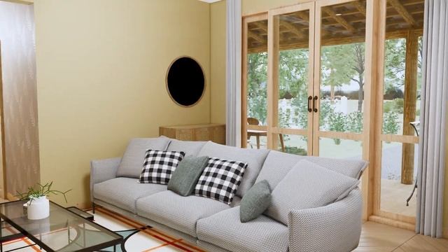 Gorgeous Small House Design 7 x 12 Meters with 2 bedromms (84 SQM) (900 SQFT) смотреть онлайн