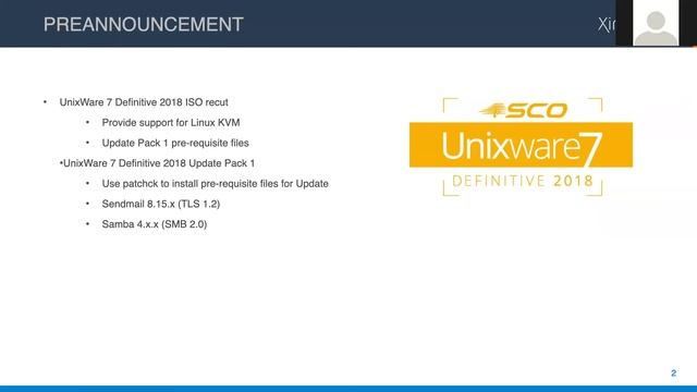 PreAnnounce Webinar UnixWare 7 ISO recut смотреть онлайн