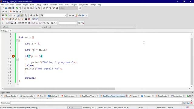 How to use Debugging features of codeblocks 20.03 C & C++ | codeblocks 20.03 tutorials смотреть онлайн