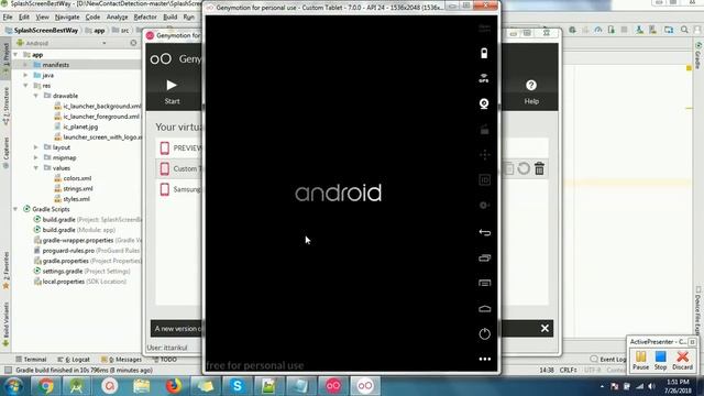 Best Way to create Fast Splash Screen in Android Studio #android #androidstudio #splash смотреть онлайн