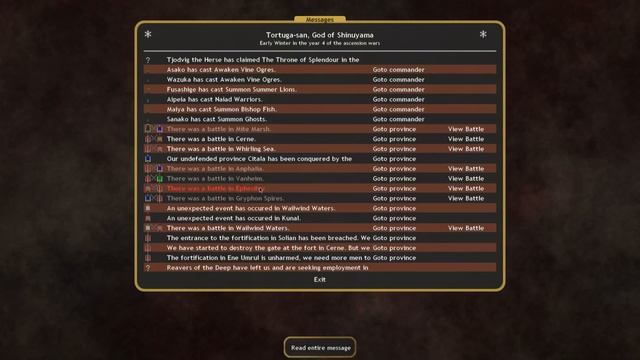 Dominions 4 - Multiplayer 7 FFA - MA Shinuyama - 28 (Turn 45) смотреть онлайн