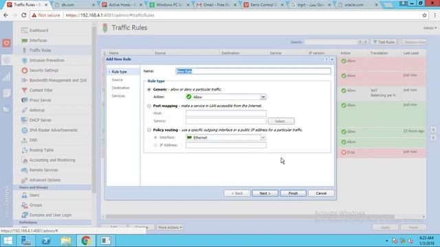 5- kerio control traffic rules смотреть онлайн