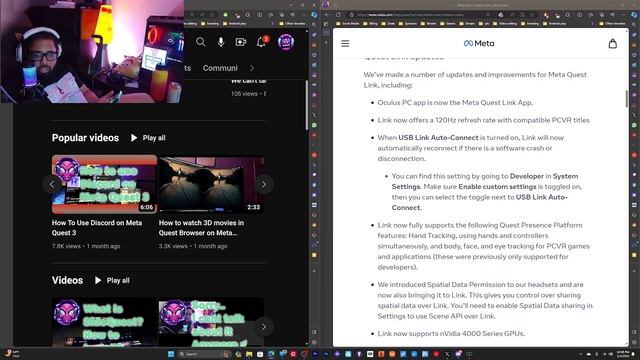 Meta Quest 3 62.0 : App Continuity for Multitasking ( Background PLAY ) смотреть онлайн