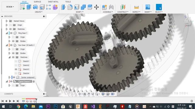 [Speed Modeling] Fusion 360 Planetary Gear смотреть онлайн