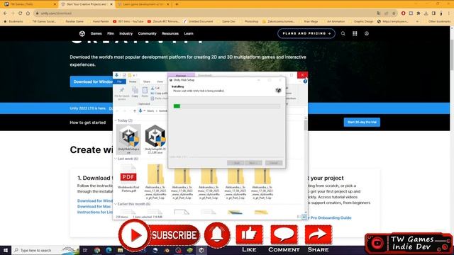 How To Download and Install Unity Hub #unity #unitytutorial смотреть онлайн