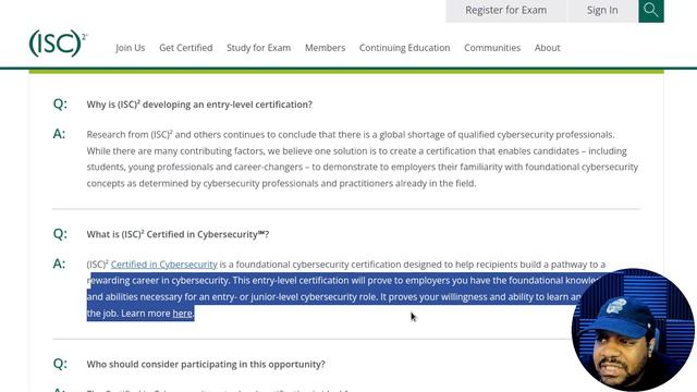 Free Certification | ISC² Certified in Cybersecurity смотреть онлайн