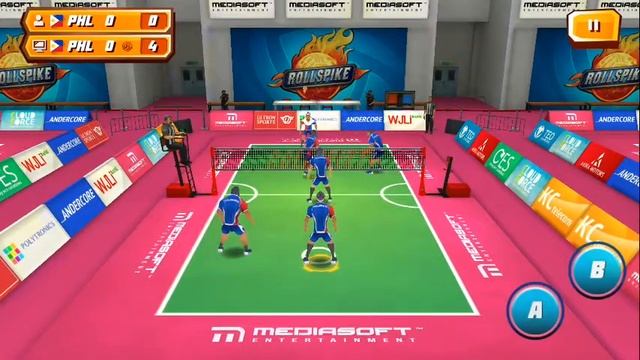 Roll Spike Sepak Takraw Sports KG Android Games Play смотреть онлайн