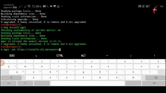 COVID 19 UPDATE VIA TERMUX | CORONA UPDATES | LINUX | TERMUX смотреть онлайн