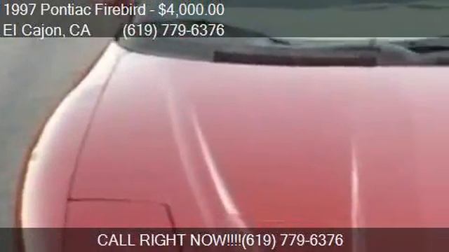 1997 Pontiac Firebird Base 2dr Hatchback For Sale In El Cajo