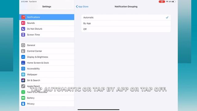 HOW TO DISABLE OR ENABLE APP STORE NOTIFICATION GROUPING IN IPADOS 13.6 (IPAD) смотреть онлайн