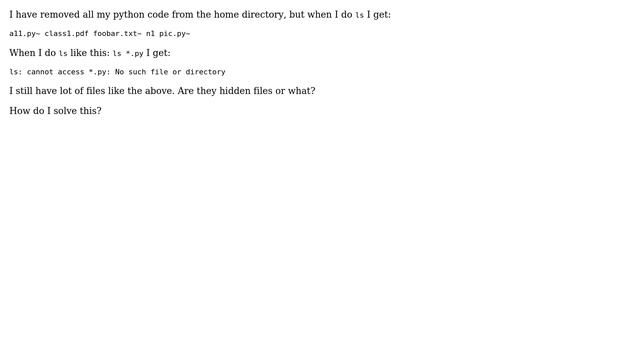 Unix & Linux: How to delete files with ~? смотреть онлайн