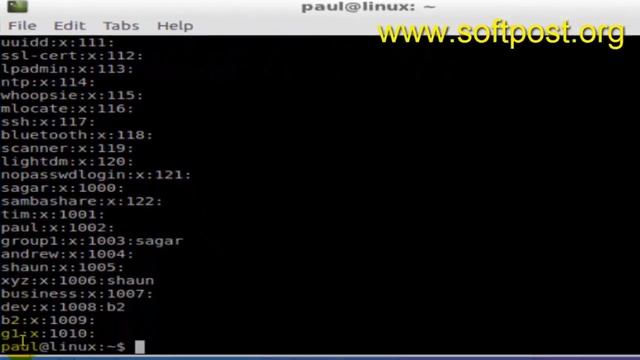 User Group commands in Unix смотреть онлайн