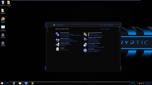 Cryptic Blue - Theme for Windows 7/8/10 смотреть онлайн