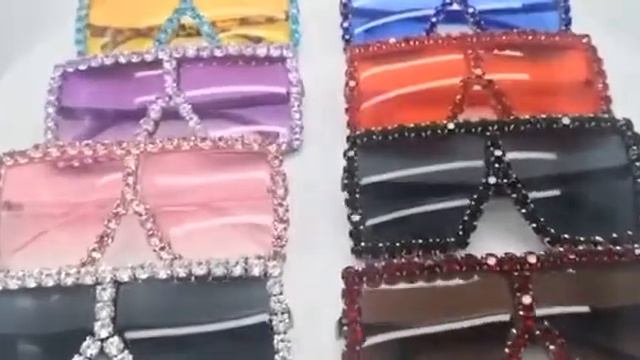 Большие солнцезащитные очки женские 2020 новые модные uv400 с бриллиантами квадратные Алиэкспресс смотреть онлайн