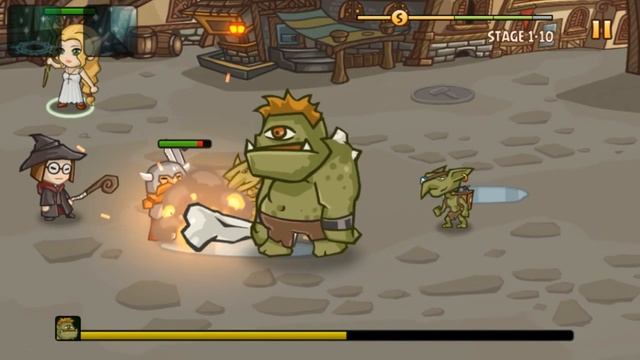Pocket Heroes Gameplay Walkthrough - Stage 1-10 Boss for Android/IOS смотреть онлайн