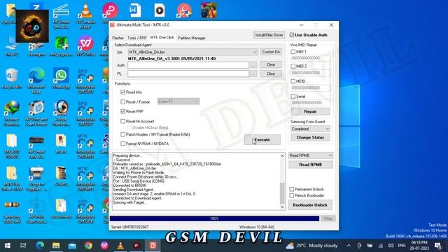 Realme C55 RMX3710 FRP BYPASS ANDROID 13 // REALME C55 HARD RESET BY UMT MTK TOOL/gsm devil смотреть онлайн