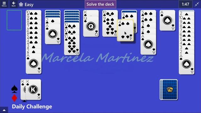 Microsoft Solitaire Collection | Spider Easy | April 6, 2024 | Daily Challenges смотреть онлайн