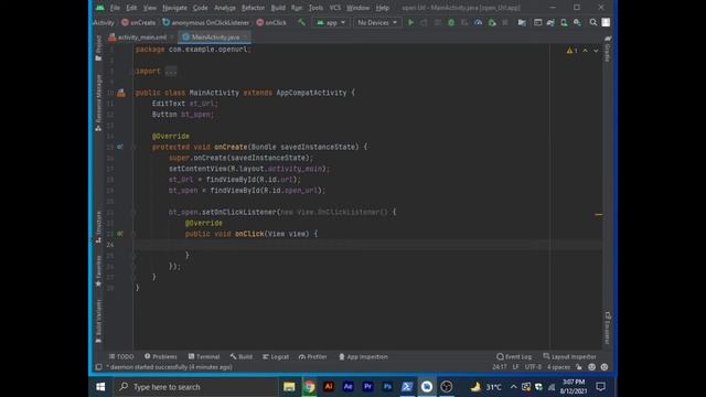how to open url using intent on android | Open url by Clicking on Button смотреть онлайн